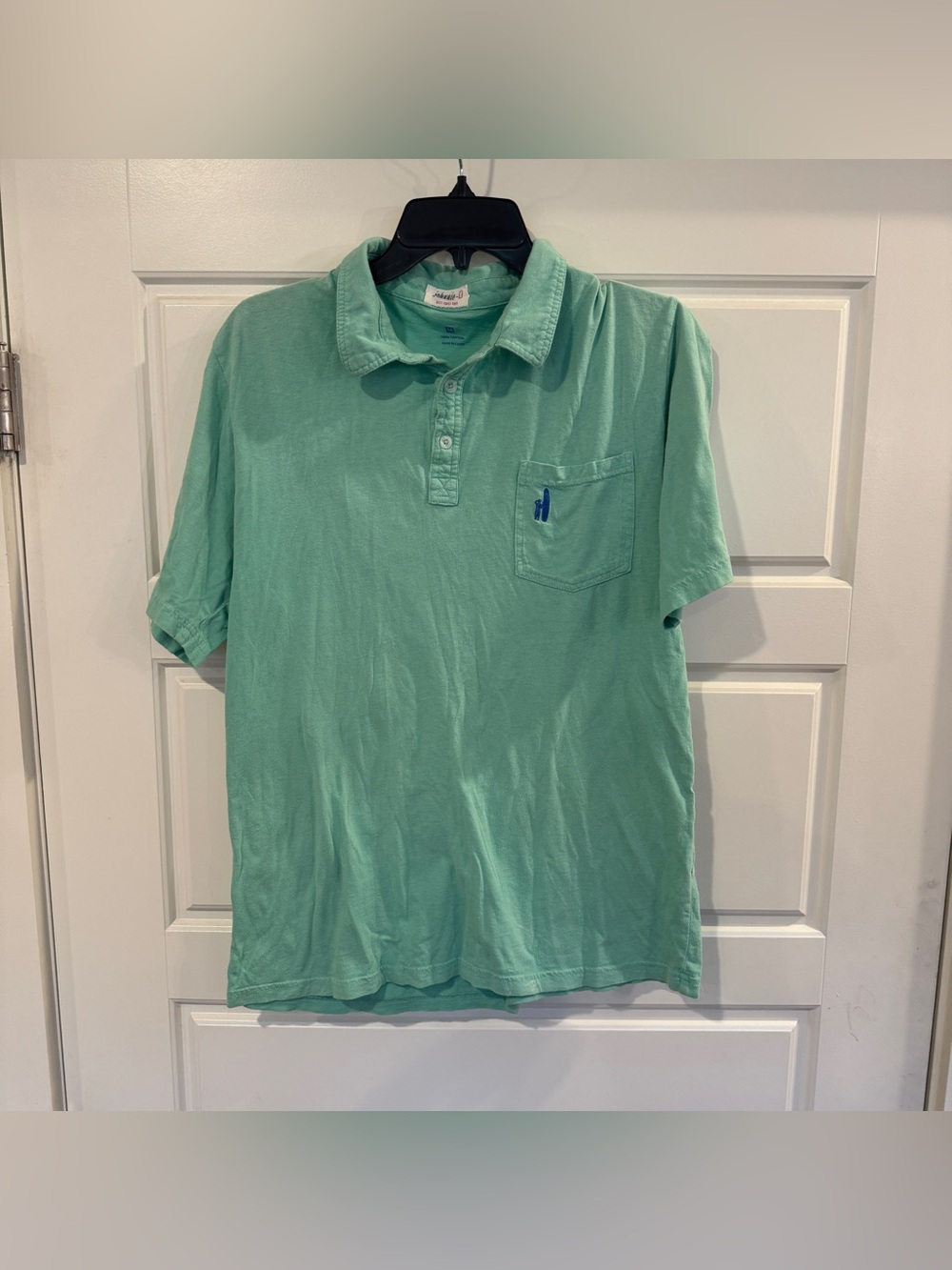 Johnnie-O Green Short Sleeve Polo Shirt Bog Kid’s Size 14